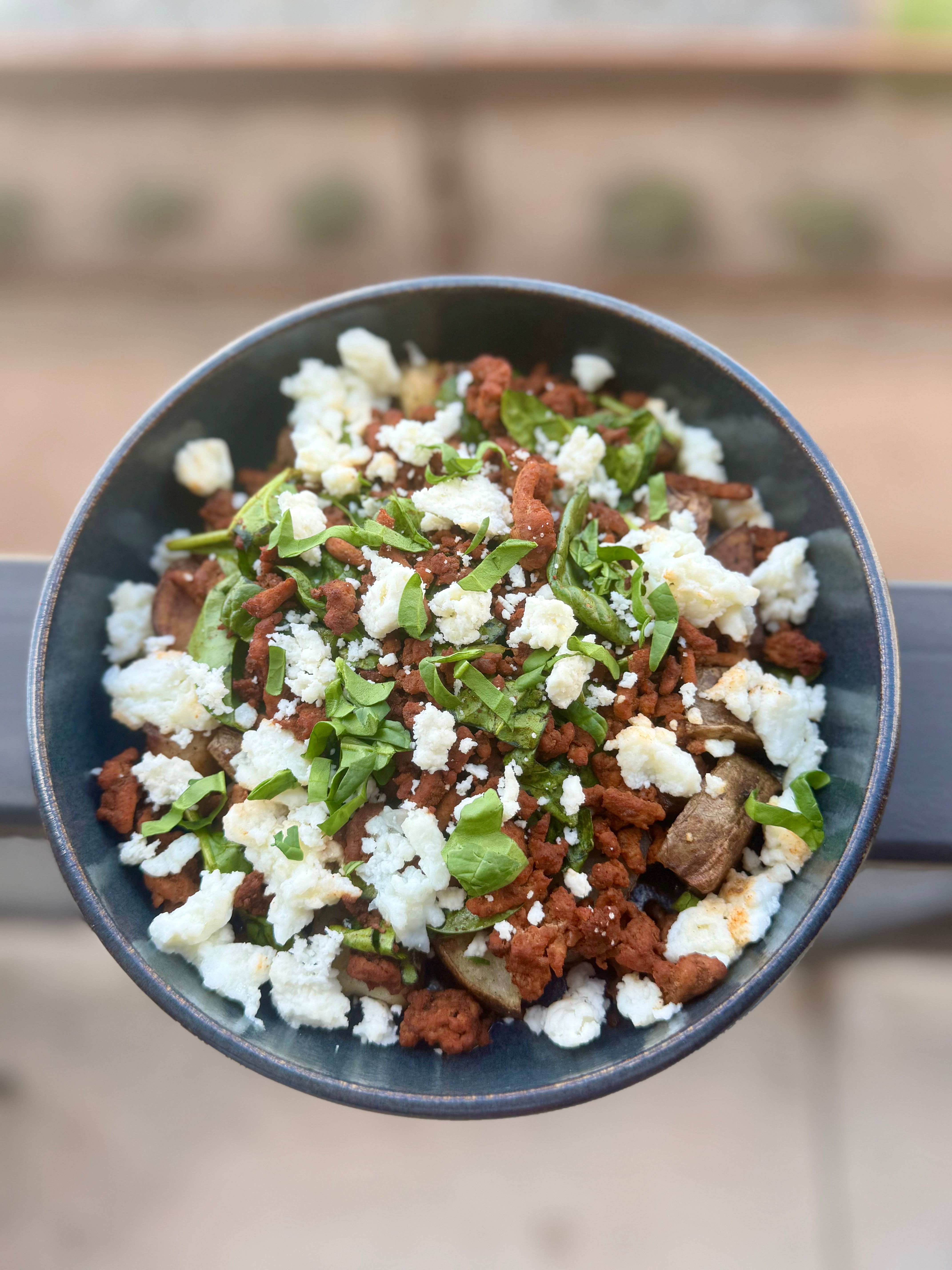 Chorizo Turkey Egg White Bowl